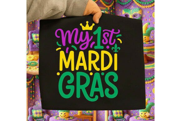 Celebrate in Style: My 1st Mardi Gras T-Shirt Design