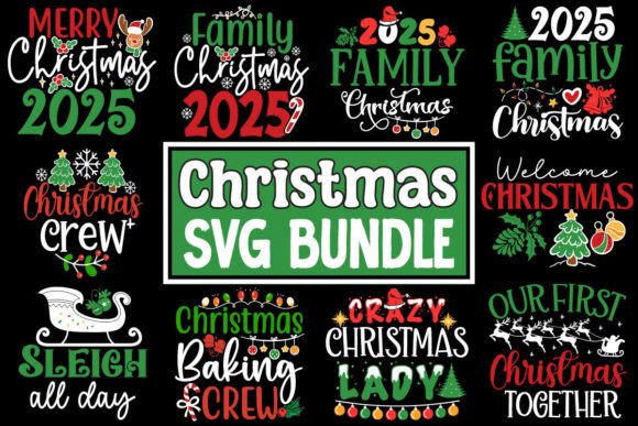 Christmas SVG Design Bundle: Festive Layered Cut Files