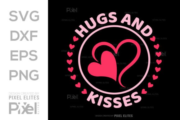 Crafting Emotional Connections with Hugs and Kisses SVG