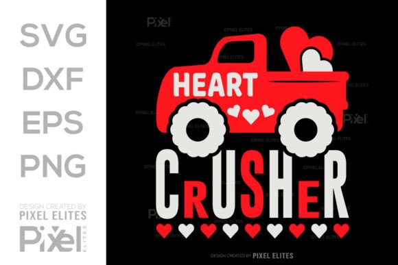 Heart Crusher SVG: Crafting Playful Valentine's Day Designs