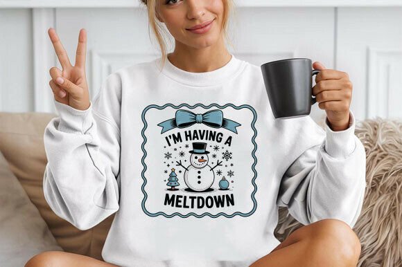I’m Having a Meltdown: A Funny Xmas Winter Design for Creative Projects
