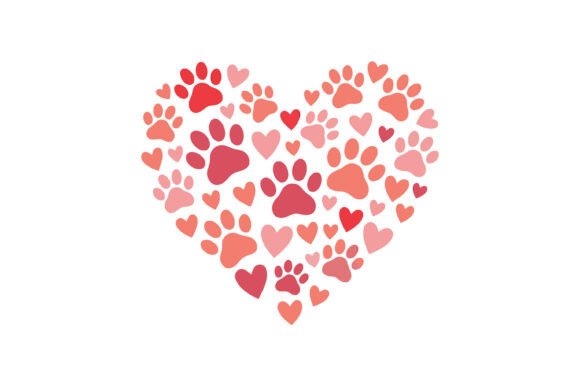 Integrating the Pet Paw Heart Love Design into Your Creative Assets