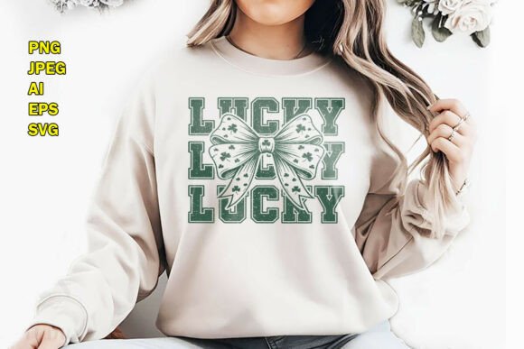 Lucky St Patrick's Day T-Shirt Design for Festive Apparel