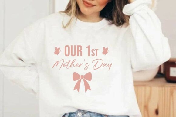 Our 1st Mother's Day Svg T-shirt Design: A Creative Asset