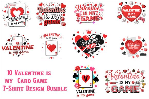 Valentine Cardgame T-Shirt Design Bundle: A Creative Asset
