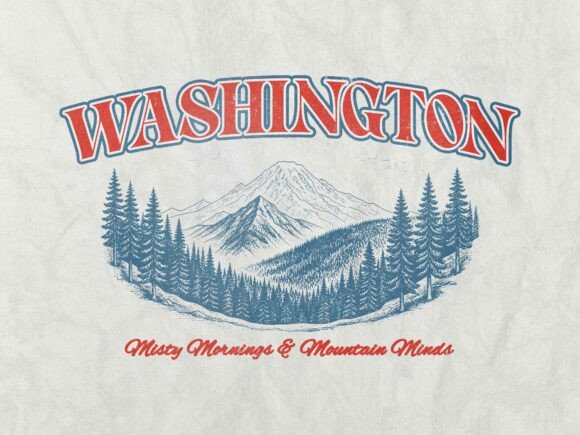 Washington Vintage Retro Tshirt Design: A Timeless Asset